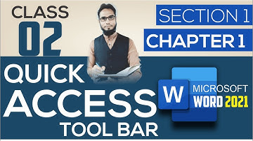 CLASS 02  II  CUTOMIZE QUICK ACCESS TOOL BAR (Microsoft Word 2020) II #MicrosoftWord