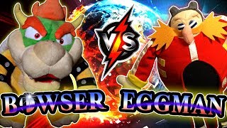 ABM: Bowser Vs Eggman !! Super Smash Bros Match!! HD