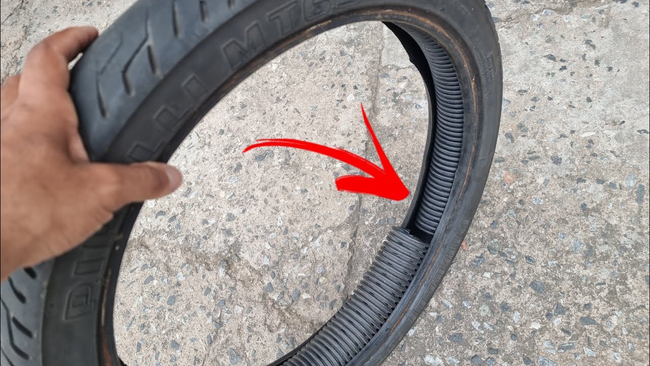 Pneu dianteiro com tubo de dreno vídeo 3