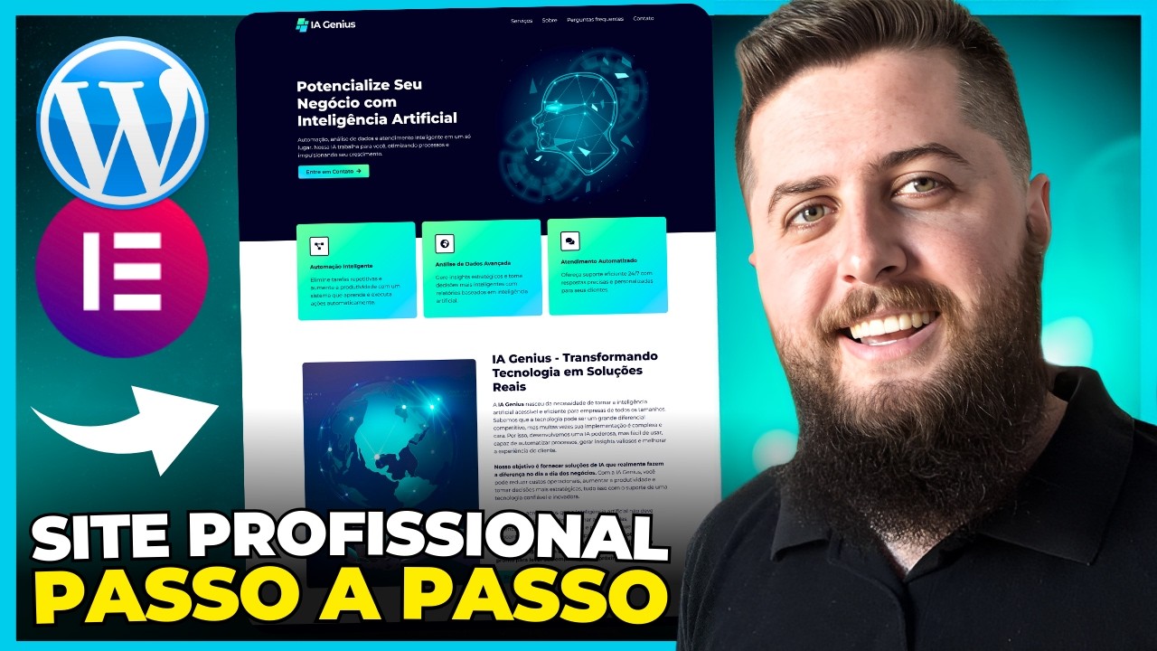 Como CRIAR UM SITE com WordPress + Elementor Grátis em 90 minutos - YouTube