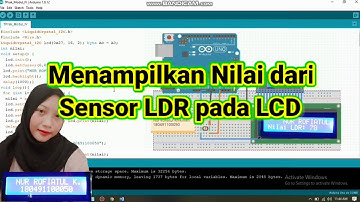 Rangkaian Sensor LDR pada LCD || Arduino-Fritzing