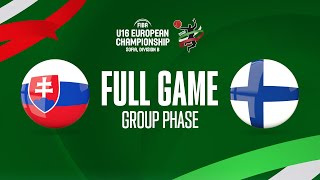 Slovakia v Finland | Full Basketball Game | FIBA U16 European Championship 2022