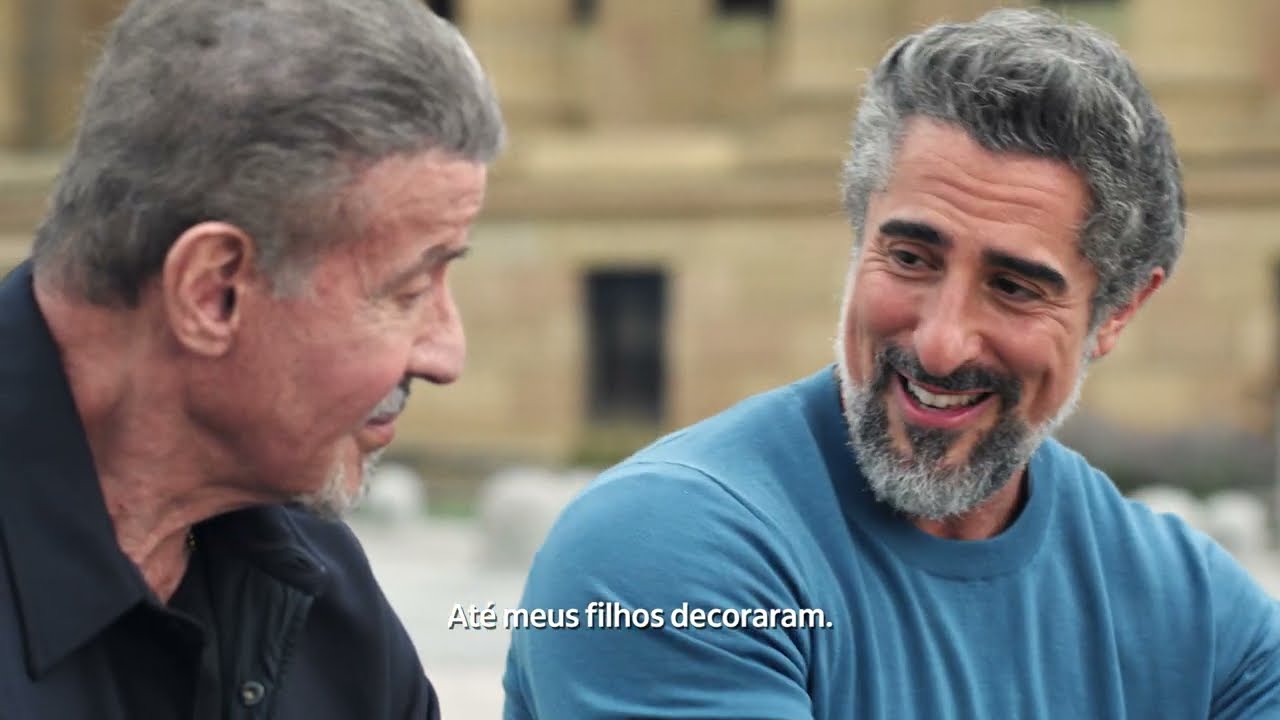 Itaú Uniclass. Marcos Mion e Sylvester Stallone