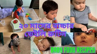 20 months old toddler daily routine - what my baby/toddler eats in a day - Baby food recipes