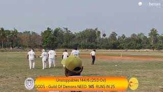 Unstoppables vs GODS - Guild Of Demons live cricket match | ESCA PRACTICE GAME 2026 live - SAM MAIDA