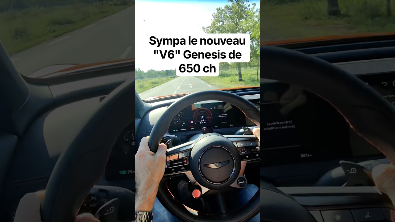 Bienvenue dans la Genesis GV60 Magma. 650 chevaux électriques aux accents de V6 @GenesisWorldwide