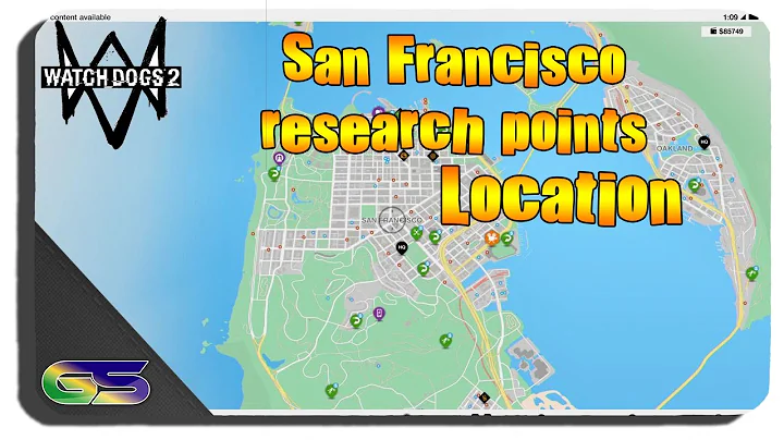 Watch Dogs 2 - All San Francisco Research Point Locations