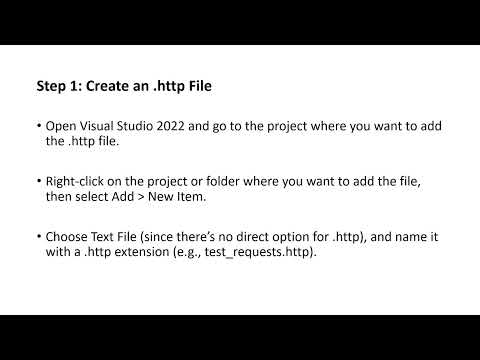 How to Use http files in Visual Studio 2022