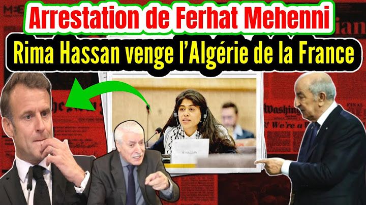 👍Algeria's Plan: Arrest of Ferhat Mehenni, Rima Hassan avenges Algeria from France