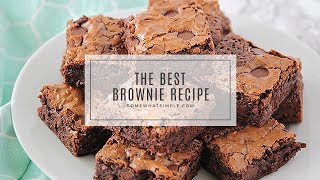 I spent several years in search of the best homemade brownie recipe.
my is over, this it. these brownies are not only decadent and
delicio...