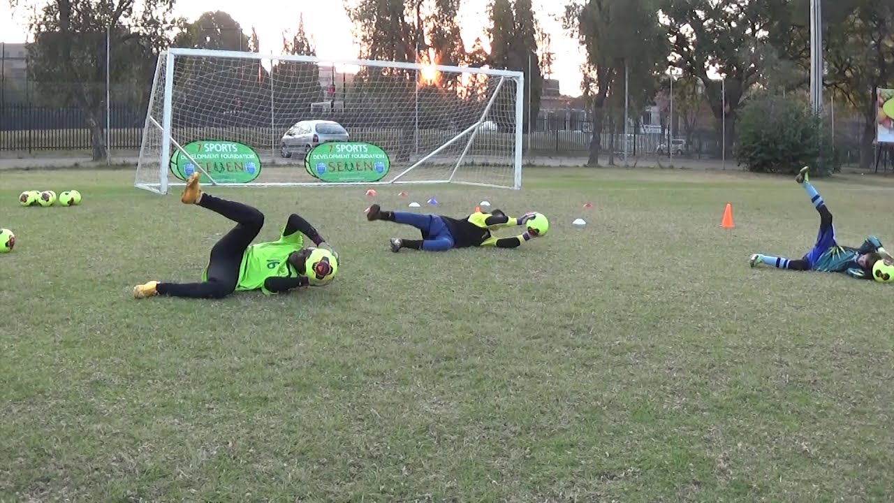 Goalkeeper Training ball Collection & Diving YouTube
