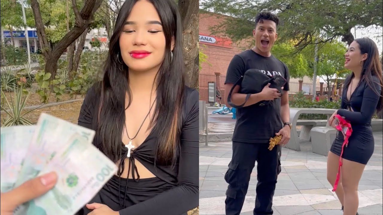 MILLONARIO REGALA Plata a ESTA CHICA por dejar ver que LLEVA en SU BOLSO y esto pasó 😳😱