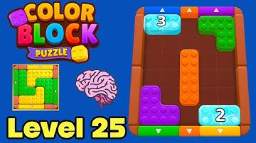 Color block puzzle 3d jam level 25 walkthrough