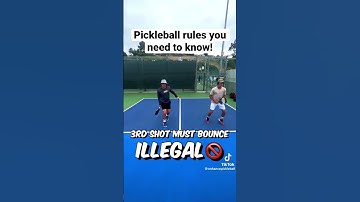 Do you know these basic pickleball rules? #pickleball #pickleballaddict