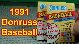 1991 Donruss Baseball Series 1 Opening 2 Packs Of Cards Who Did I Find?