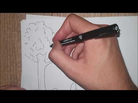 Video: Kako Crtati Prirodu