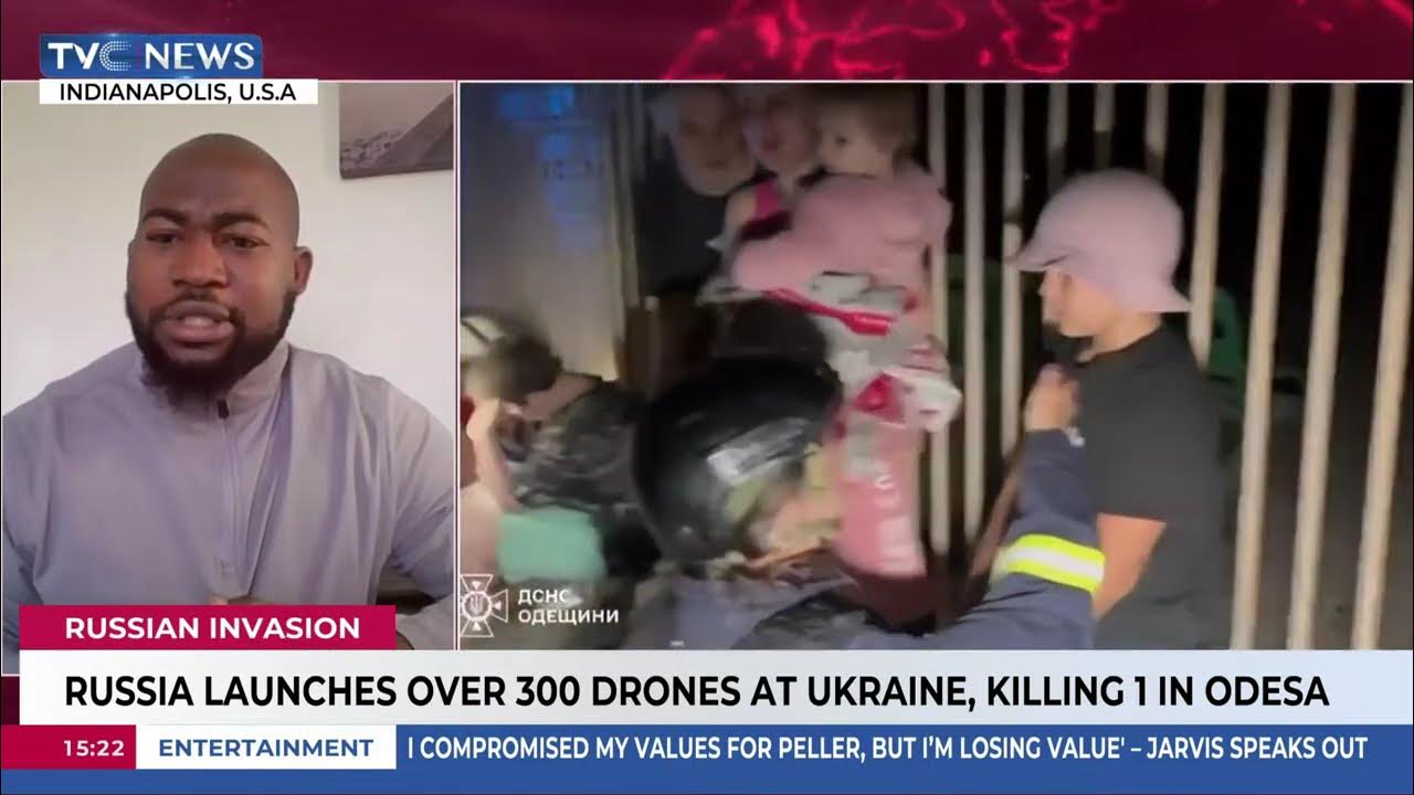 Russia Launches Over 300 Drones At Ukraine, Killing One In Odesa