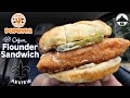 Popeyes® CAJUN FLOUNDER SANDWICH Review! ⚜️🐟🥪 | theendorsement