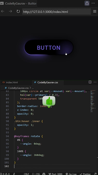 🔥 Animated Button with Hover Effects using HTML & CSS #webdevelopment #coding #hovereffect