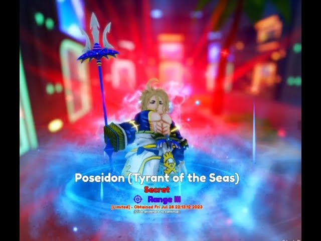 POSEIDON (TYRANT OF THE SEAS) BRAND NEW META UNIT IN ANIME ADVENTURES