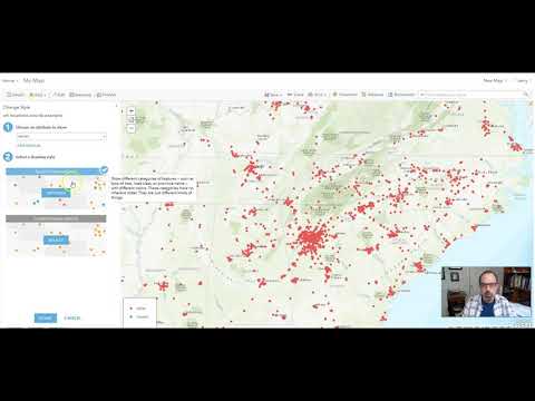 Making a map from a spreadsheet with Excel and ArcGIS online