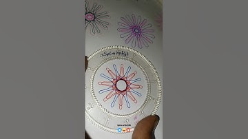 So satisfying spirograph drawing 😍😍. #shorts #satisfying #asmr #spirograph #art #usa #2023