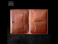 Leather wallet. Pattern and full video on the channel