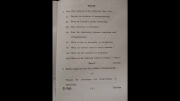 HPU BBA 1st sem Question paper 🗒️(Entrepreneurship Development)