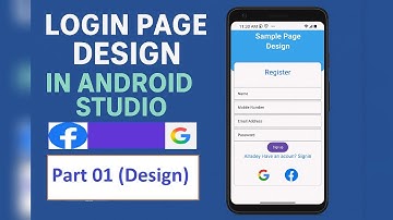 Login Page Design in Android Studio – Part 01 | XML Layout Only (Clean UI Design)