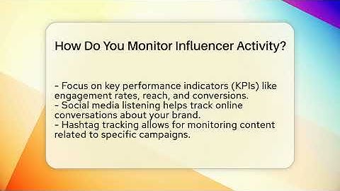 How Do You Monitor Influencer Activity? - Everyday-Networking