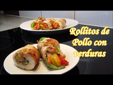 Video: Rollito De Pollo Con Verduras