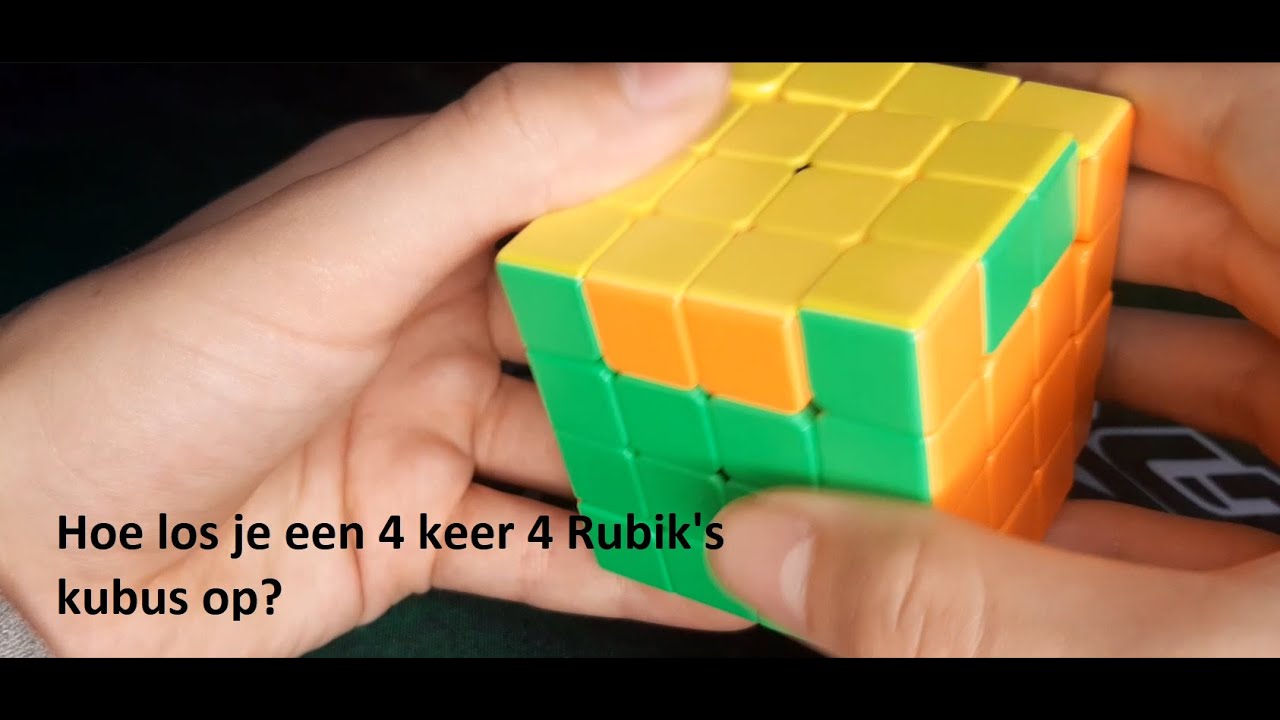 Hoe los je een 4 keer 4 Rubik's kubus op? - YouTube