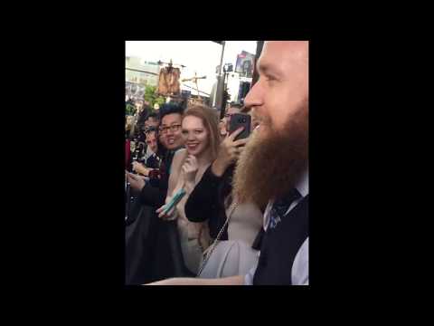 Jamie Lee Curtis and Leeroy Jenkins at the Warcraft Movie premiere