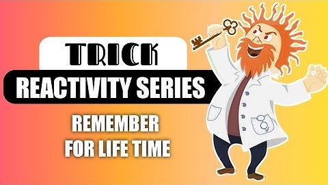 Trick for reactivity series | class 10 | metals and non metals | learn reactivity series in a minute