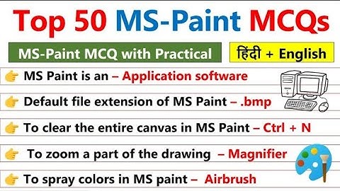 #mspaint Top 50+ Questions Answer | Full Practice Class | By Amit Sir