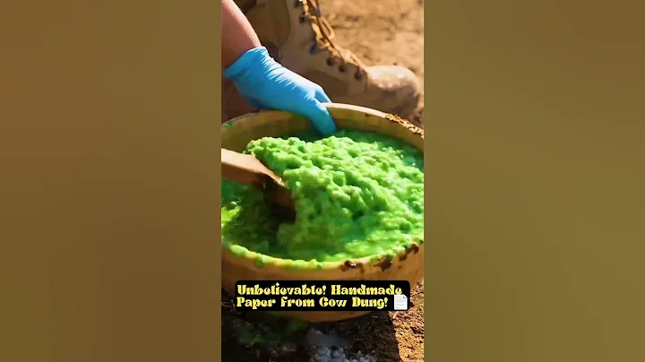 Unbelievable! Handmade Paper from Cow Dung! 😱📄