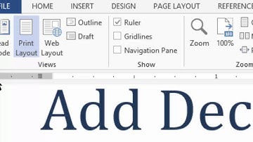 Managing Decimal Tabs In Microsoft Office Word