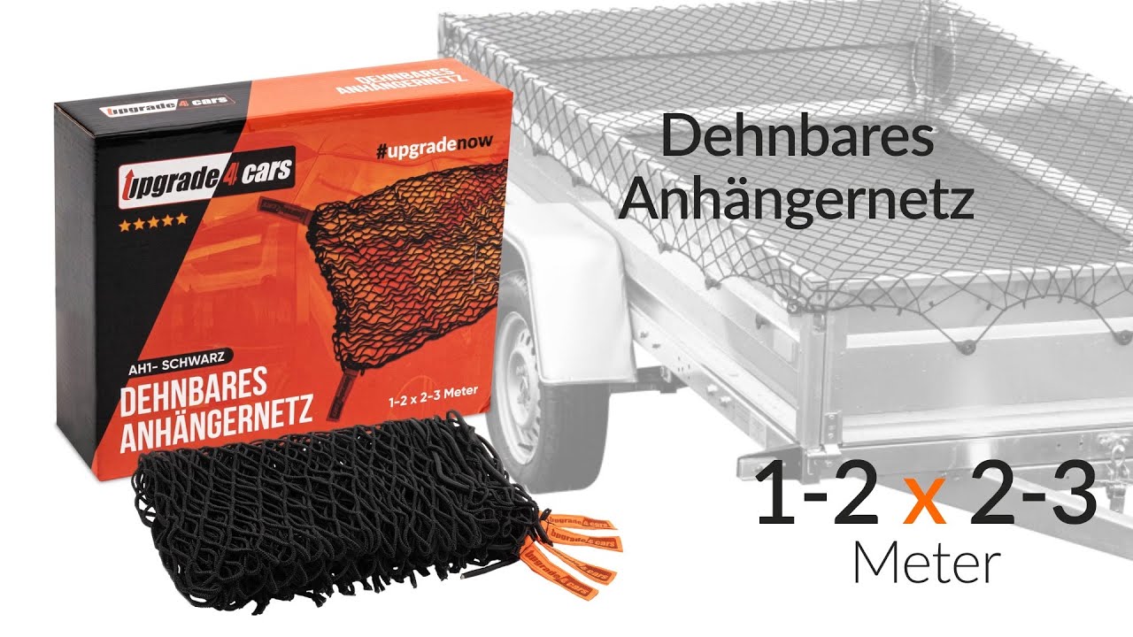 Anhängernetz 2x3m Dehnbar Anhänger Netz elastisch 1-2 x 2-3 Meter  Auto-zubehör