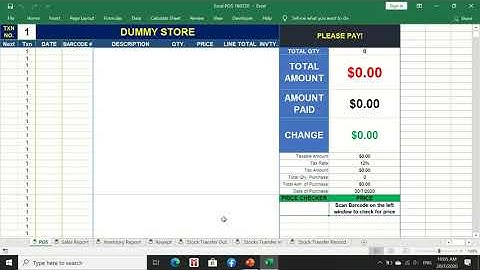 Sari Sari Store Excel POS System