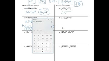 Multiply Radical Expressions using the Product Rule