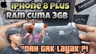 iPhone 8 Plus 64GB Gameplay Test Free Fire Max | Handcam | Apple A11 Bionic (10nm) | Li-Ion 2691 mAh