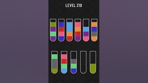 Water Sort Puzzle Level 310 Walkthrough Solution Android/iOS 💦