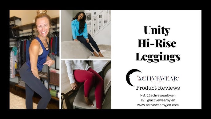 Activewear Review: Black Unity Hi-rise 7/8 24 # 4093 & Maroon Unity Hi-rise  7/8 24 #4099 