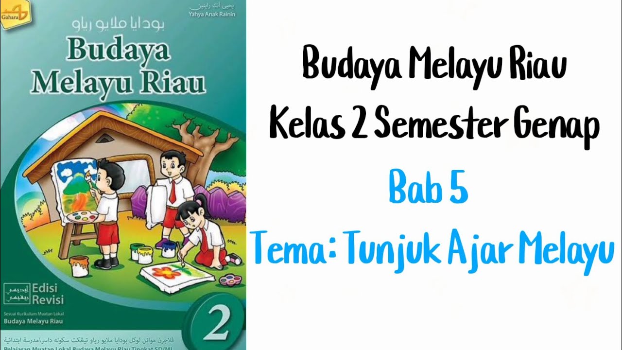 Tunjuk Ajar Melayu Kelas 2 Bab 5 Budaya Melayu Riau Sd Pak Yunus Youtube