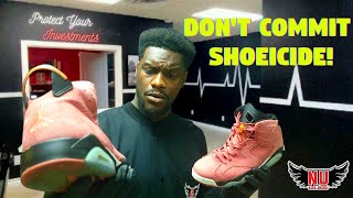 Jordan Macklemore 6 | Rare Sneaker Cleaning | How to clean suede shoes using JUST SUEDE and Tools