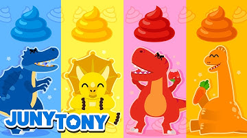 🦖Kumpulan Lagu Dinosaurus Berwarna🌈｜Lagu Anak Anak｜JunyTony Bahasa Indonesia