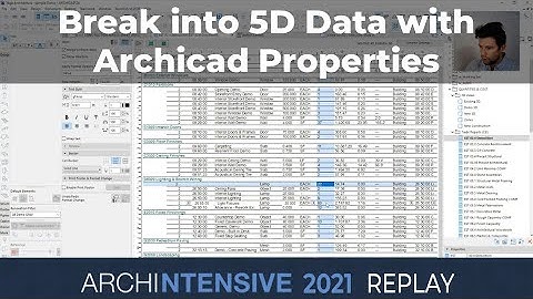 Break into 5D Data with Archicad Classifications Properties and Schedules with John Hallgarth