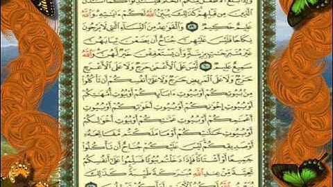 القران الكريم سورة النور من الاية 54 الى الية 61