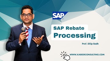SAP SD | SAP Rebate processing by Dilip Sadh #sap #sapsd #sapb1