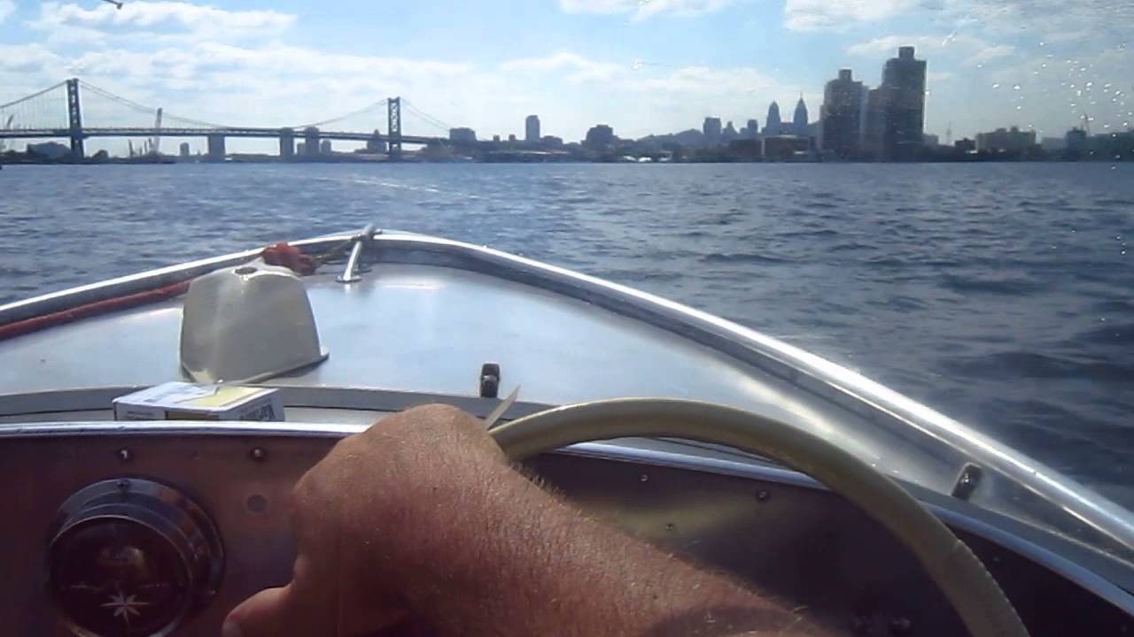 vintage 1956 alumacraft deep c model  1957 johnson javelin